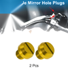 Motorcycle Mirror Hole Plugs Right Hand M10x1.25