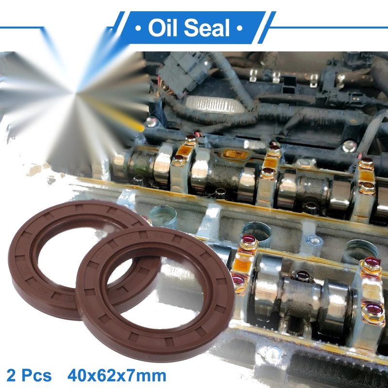 Oil Seal 40x62x7mm Brown 2 x Pcs