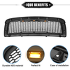 Dodge Ram 3500 Matte Black Front Grille Assembly with LED Lights (2010)