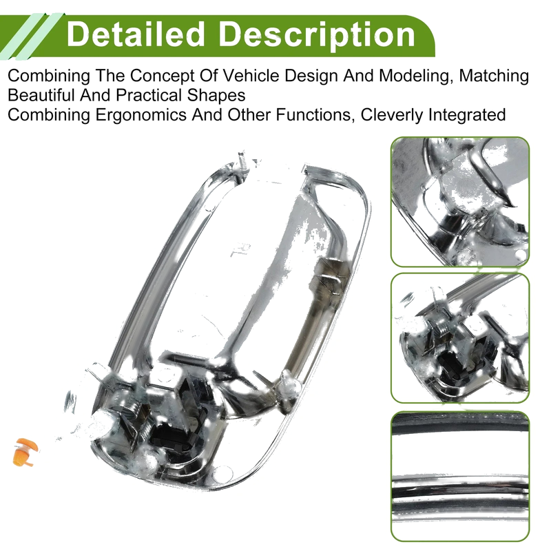 Chevrolet / GMC Silver Tone Rear Left Exterior Door Handle