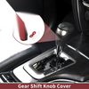 Chevrolet Gear Shift Knob Cover Carbon Fiber Red Black Faux Leather