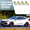 Honda Odyssey Dome Lamp Switch 2Pcs with 4Pcs White LED Bulbs (2005-2010)