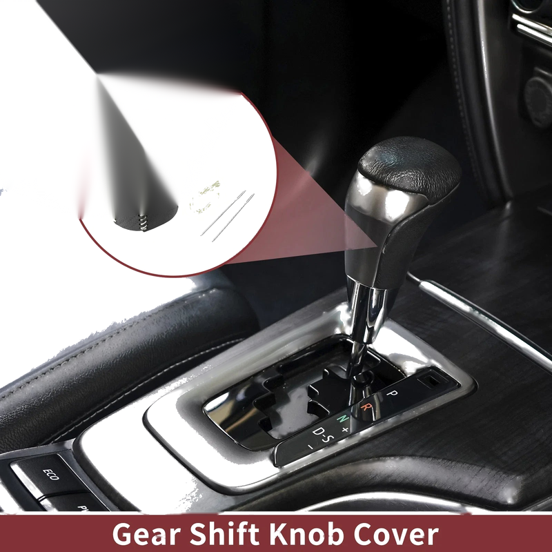 Nissan Altima Black Carbon Fiber Gear Shift Knob Cover (2019-2024)