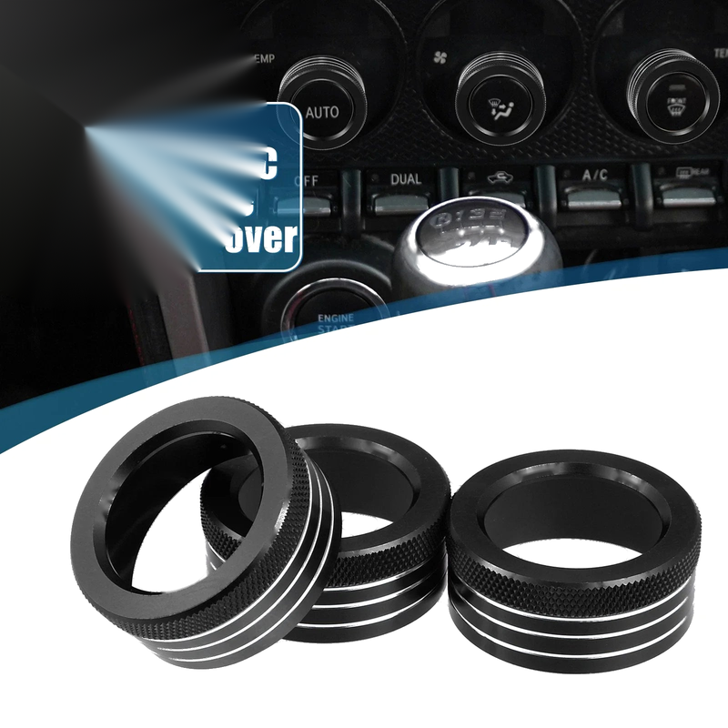 Subaru BRZ Toyota 86 Car AC Audio Volume Knob Cover 3 x (2013–2021)