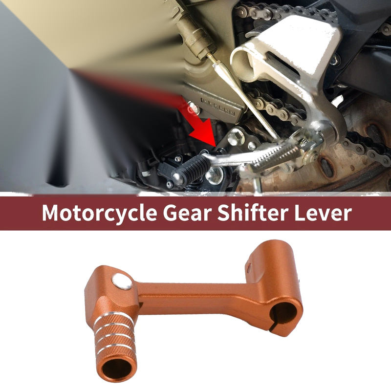 Bosuer Cheetah Orange Folding Shifter Lever