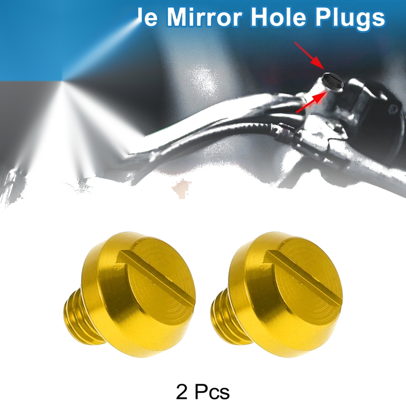 Make Model Right Hand M8x1.25 Motorcycle Mirror Hole Plugs