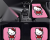 Custom Pink Kitty Cat Floor Mats