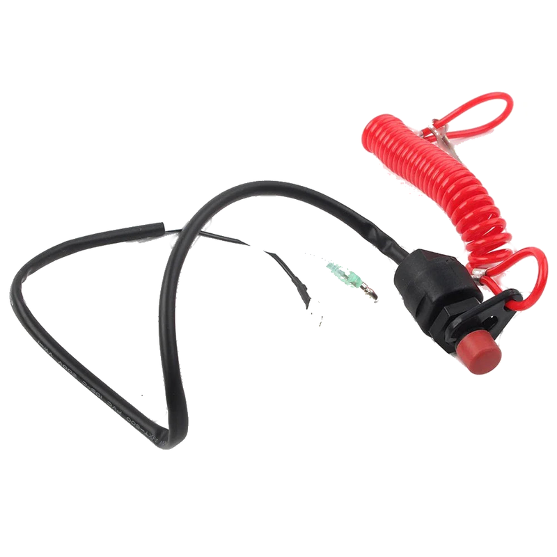 Universal Outboard Engine Kill Stop Switch with Safety Tether Lanyard