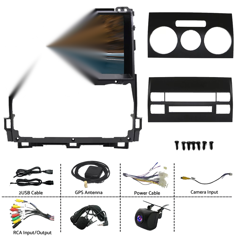 Toyota Prado 02-09 Android 13 GPS 4+64G CarPlay Stereo Head Unit Suitable