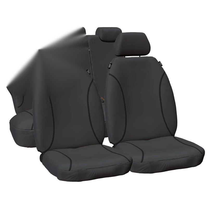 Hilux GGN15 GGN25 05~15 Front & Rear Heavy Duty Canvas Car Seat Covers Set