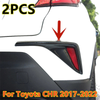 Toyota C-HR Carbon Fiber Rear Fog Lamp Bumper Light Cover Trim (2018–2022)