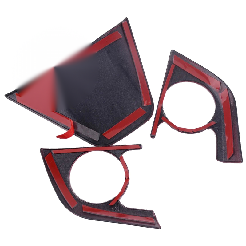 Toyota Corolla Hatchback 3 x Red Steering Wheel Cover Trim (2018-2019)