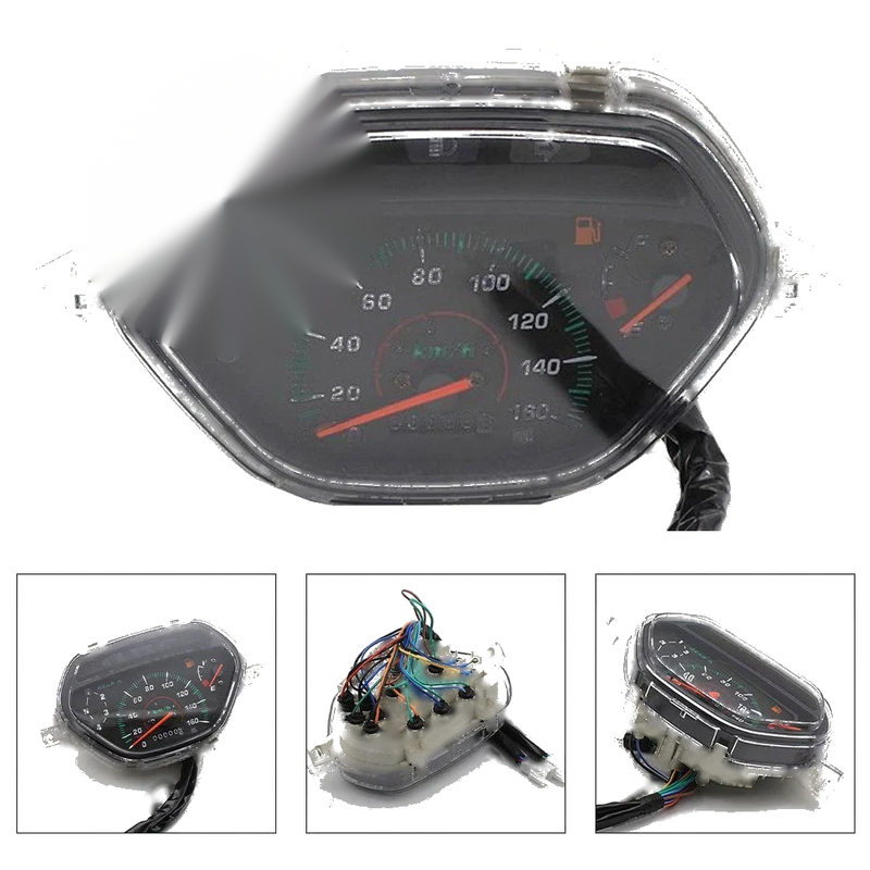 TBT110 Fast Installation Process Motorcycle Instrumentation Curved Odometer