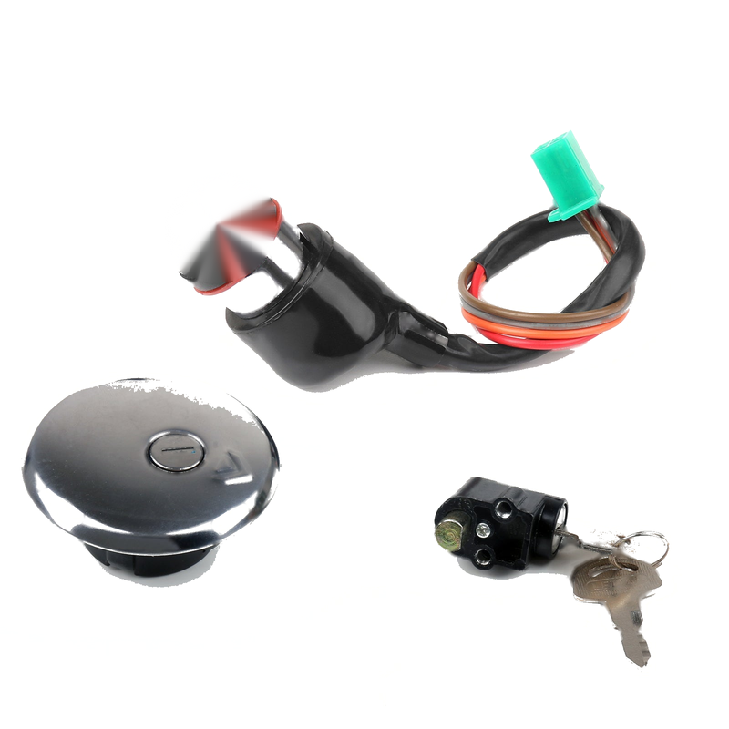 Suzuki GN125 1982-2001 Generic Ignition Switch Lock & Fuel Gas Cap Key Set