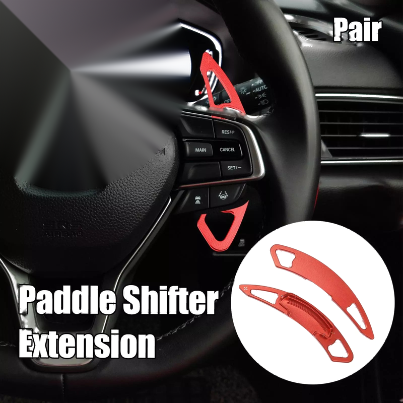 Honda Spirior Odyssey Car Paddle Shifter 2 x Aluminum Alloy Red (2015-2018)
