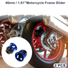 Motorcycle 14mm Aluminum Alloy Motorcycle Slider Frame 2 x