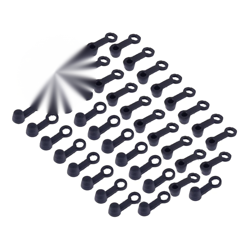 40pcs Brake Bleeder Screw Caps Rubber Dust Covers