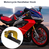 V-Type Double Hook Aluminum Alloy Motorcycle Hanging Hook with Wrench Gold Tone