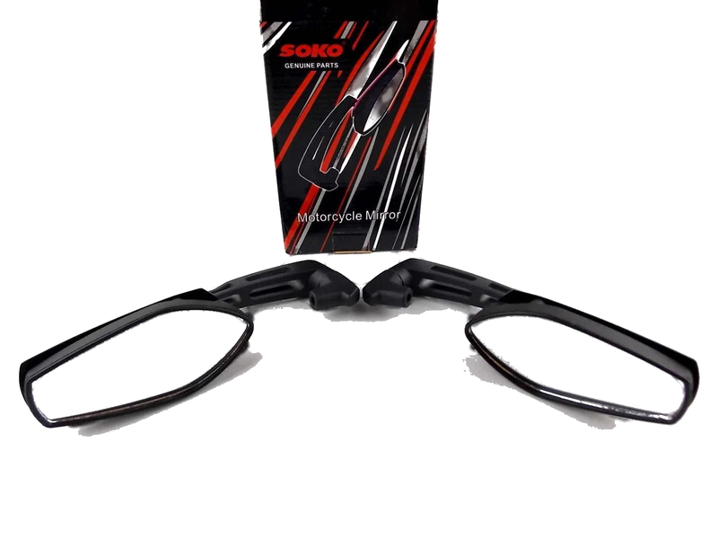Kawasaki KH500 Black M Soko Rear View Mirrors (1976-1977)