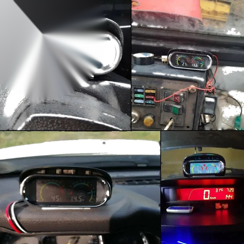 Car SUV Truck Van Boat Digital Water Temperature Gauge LCD Display