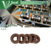 Oil Seal 18x35x10mm FKM Rubber 5 Pcs