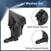 Jeep (2011-2018) 1 Set Windshield Washer Nozzle & Hose Connector