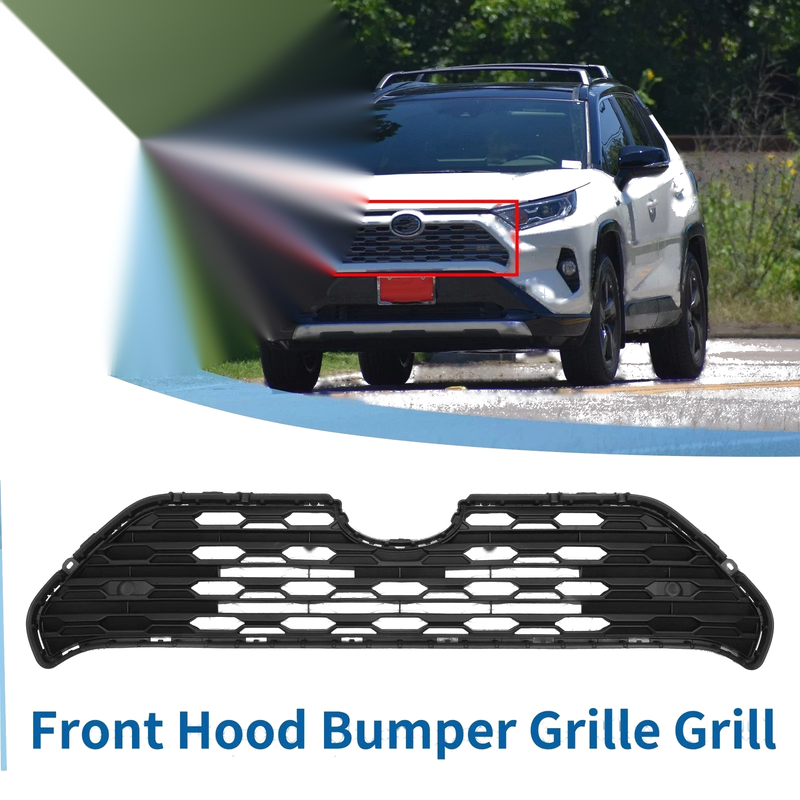 Toyota RAV4 (2019-2022) Black Front Hood Bumper Grille