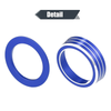 Honda Civic 3 x Blue AC Knob & Engine Start Push Button Covers (2016-2021)