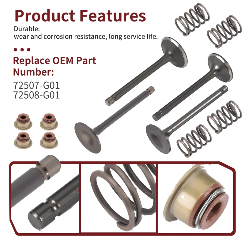 EZGO Golf Cart Intake Exhaust Valves & Seals (1992–1995)