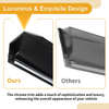 Ford Fusion (2006-2012) Side Vent Visors Black Window Deflectors 1 Set