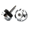 BMW RnineT Silver Motorcycle Front Axle Cap Nut Covers (2017-2022)