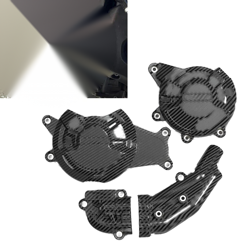Yamaha MT-07 XSR700 FZ-07 MT07 Tracer Carbon Fiber Look Engine Cover (14-24)