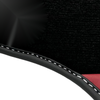 Ferrari 488 Spider Bordeaux Nappa Leather Floor Mats (2015-2023)