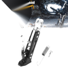 Motorcycle Kickstand Side Support Stand Kit CNC Aluminum Alloy Silver Tone