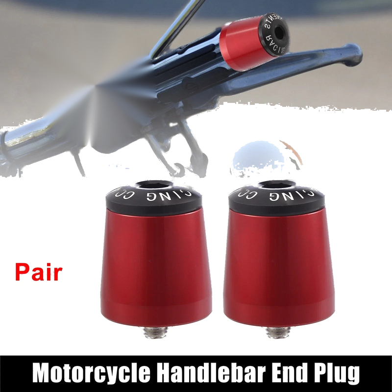 Kawasaki Ninja 400 Black Red 1 Pair Handlebar End Plugs (2018–2021)