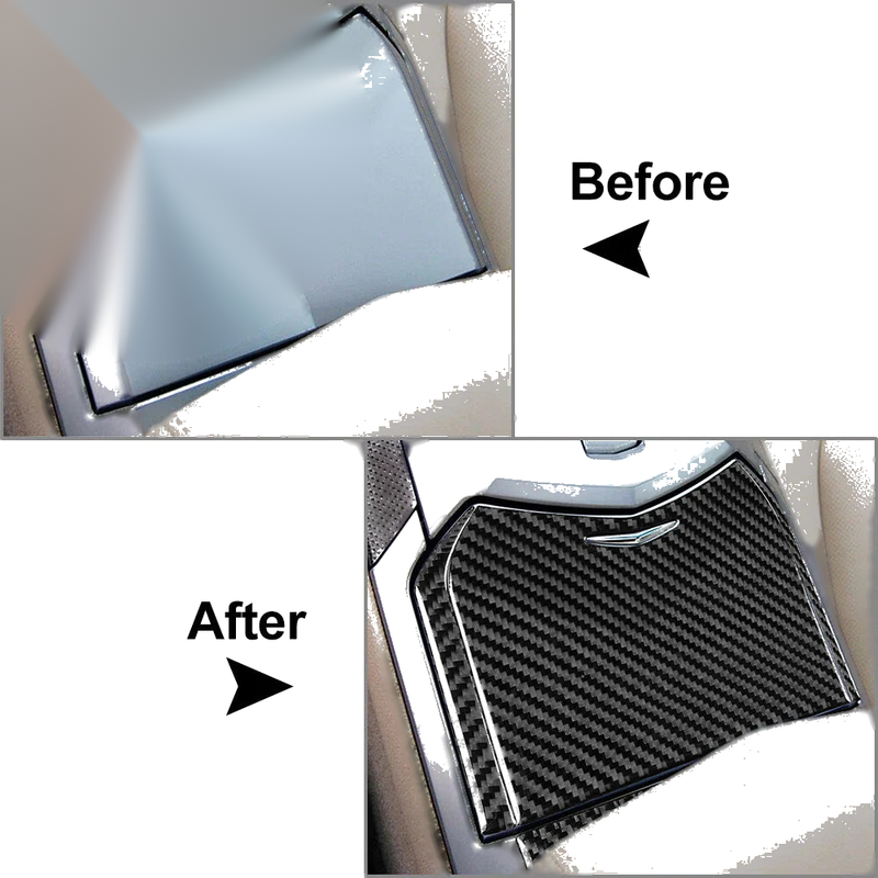 Cadillac CTS 4 x Carbon Fiber Center Console Storage Box Panel Covers (08-13)