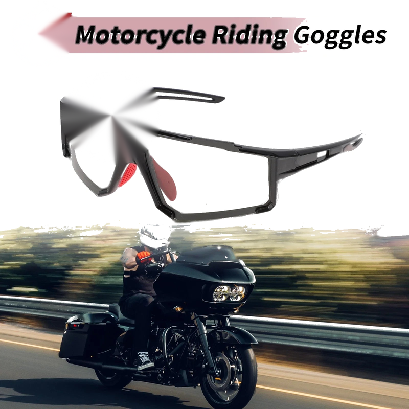 Motorcycle Motorcycle Goggles / 1 Pcs / Gray Lens Black Frame Tri-acetel