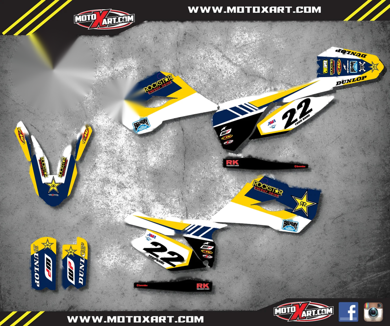 Husqvarna TC 85 (2014-2017) - NIMBLE Style Stickers Custom Graphic Kit