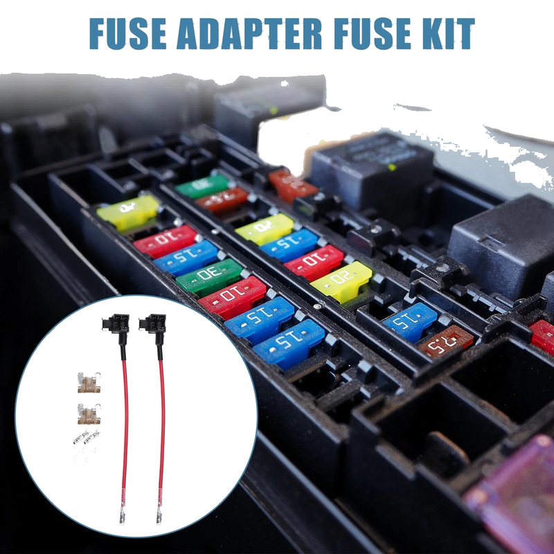 Car 32V Low Profile Mini Fuse Adapters with 7.5A Blade Fuse