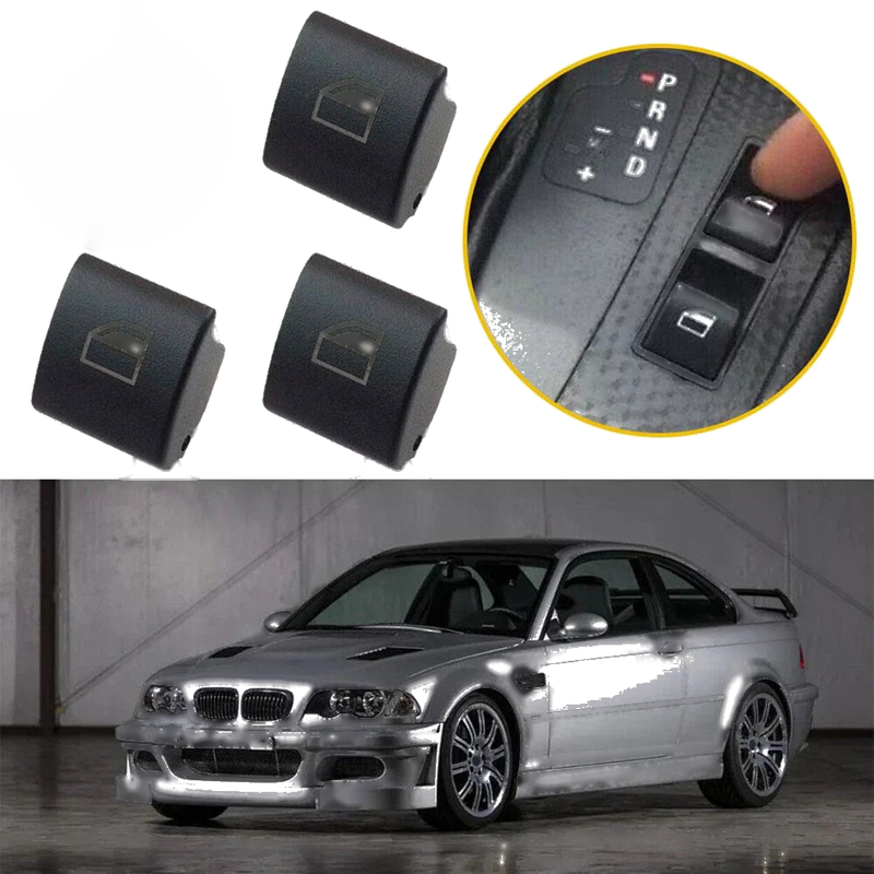 BMW E46 323i 325i 330i M3 328i 4 x Car Window Switch Button Caps (1998-2006)