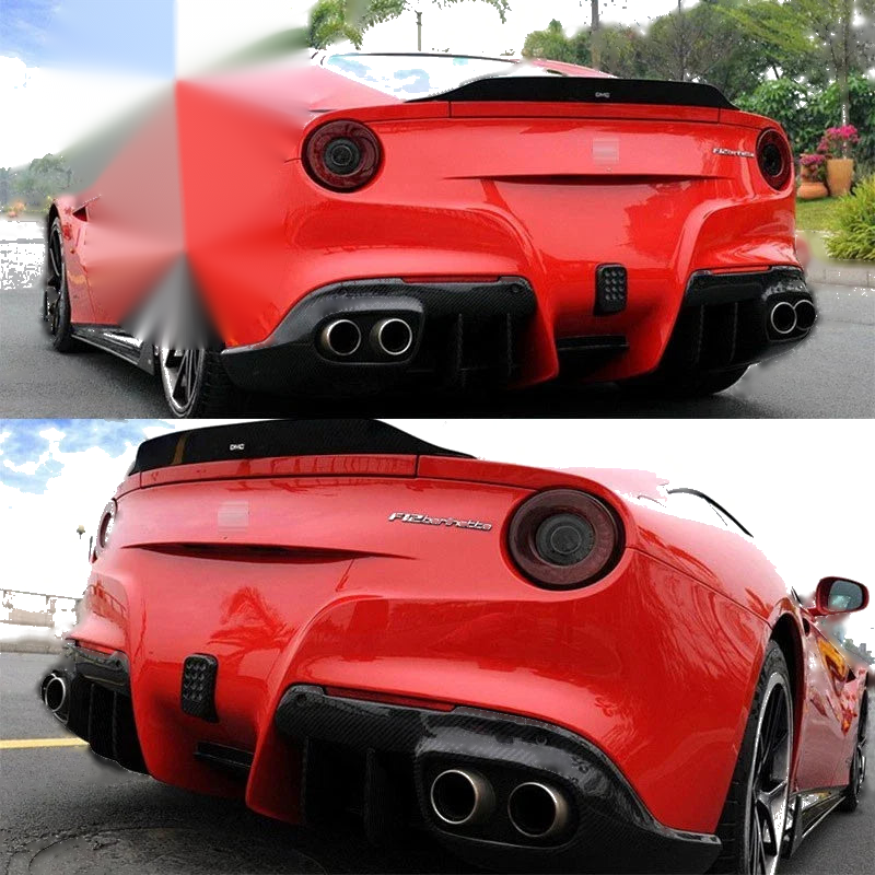 Ferrari F12 Berlinetta 13-17 Real Carbon Fiber Rear Bumper Brake Light Cover