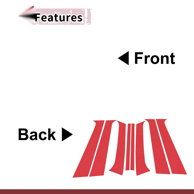 Hyundai Santa Fe 2006-2012 Silver Tone Door Pillar Window Trim