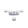 Mercedes Models 9pcs Silver Roof Reading Lamp Button Patch