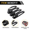 Dodge Ram 1500 Carbon Fiber Pattern 4pcs Exterior Door Handle Cover