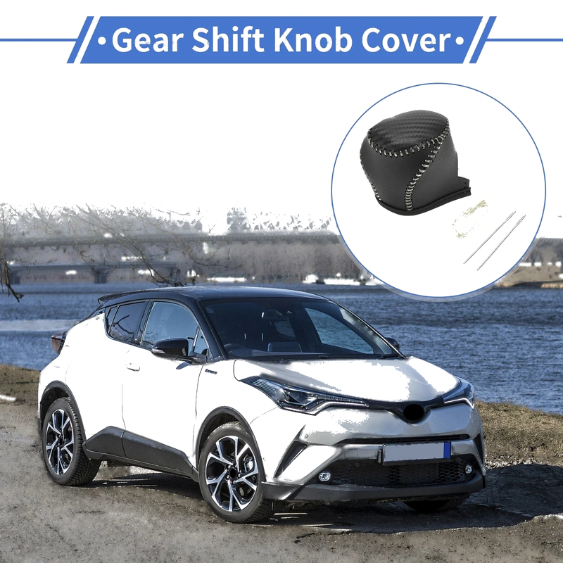 Toyota CH-R Black Carbon Fiber Gear Shift Knob Cover (2017-2021)
