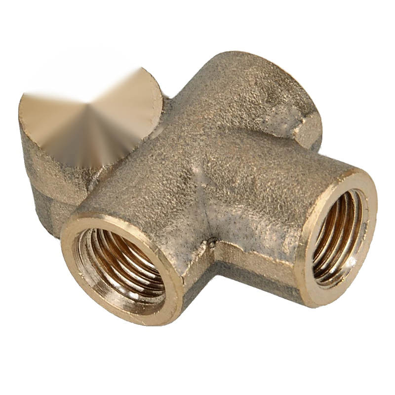 Brass 3-Way Brake Line Pipe