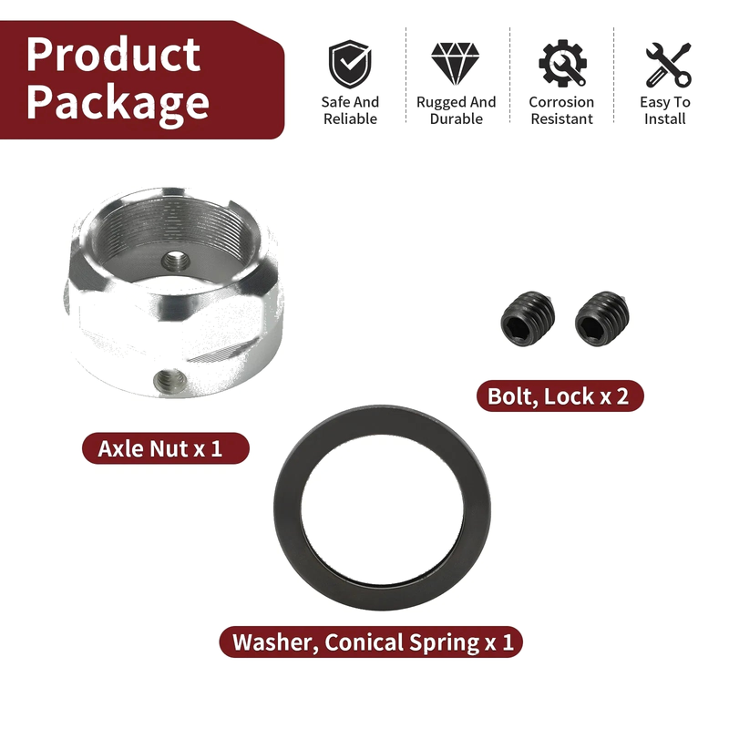 Yamaha Raptor 700 / YFZ450 2004-2022 Rear Axle Lock Nut & Washer Set