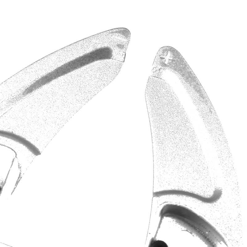 Dodge Charger Silver Tone Inner Paddle Shifter Set