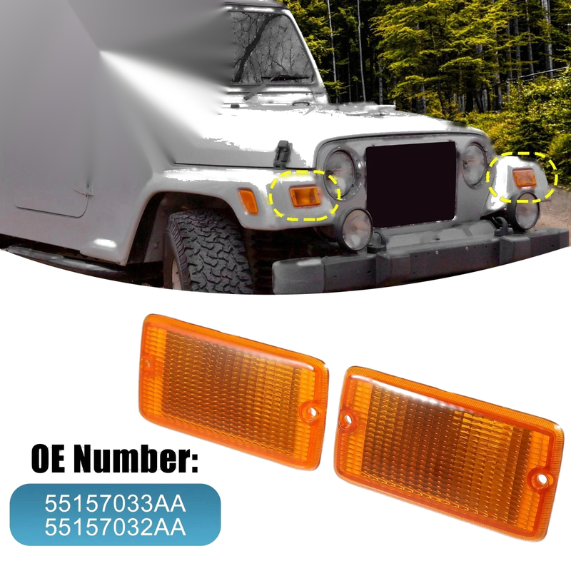 Jeep Wrangler Car Turn Signal Lamp Housing Pair (2001-2006)