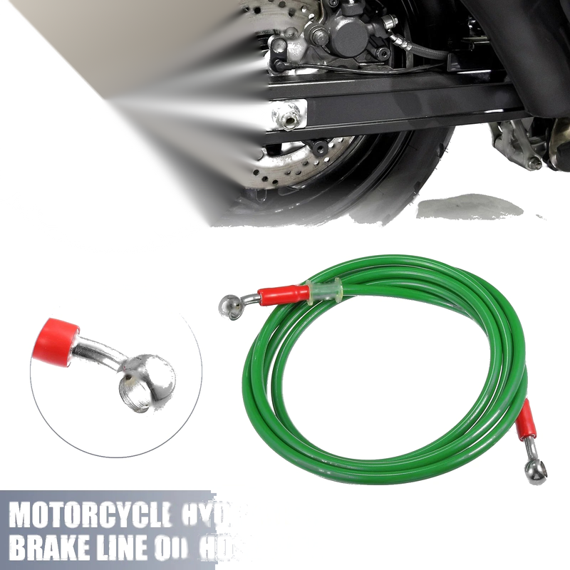Motorcycle Brake Line / 230cm / 10mm Green Oil Hose